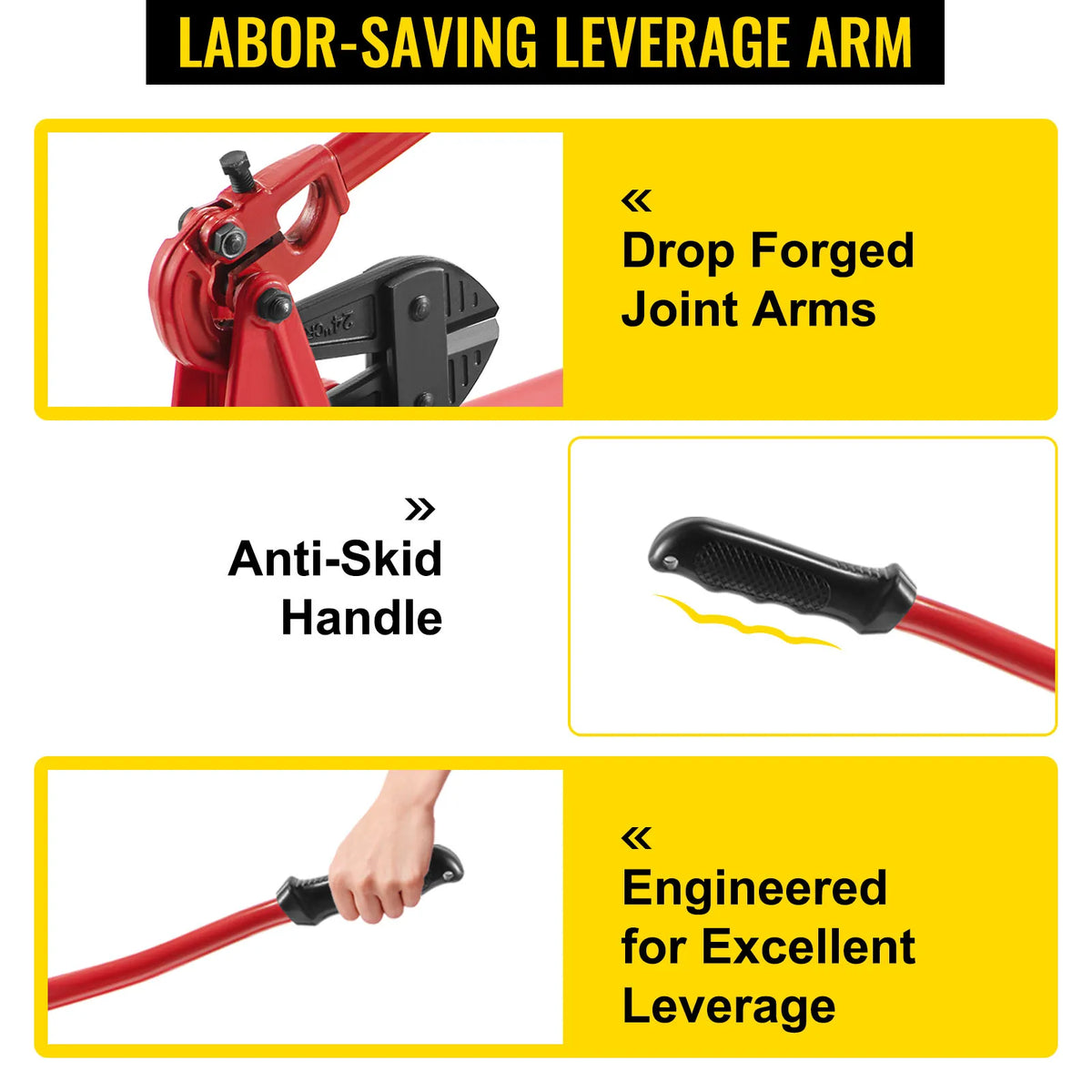 SucceBuy Hand Swager Tool for Wire Rope Crimping and Cutting