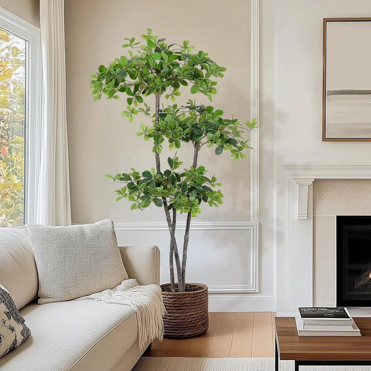 Artificial Olive Tree With Fake Olive Trees Indoor Artificial Plant In Plastic Nursery Pot Tall Fake Tree For Home Decor Bedroom Living Room Office Decor