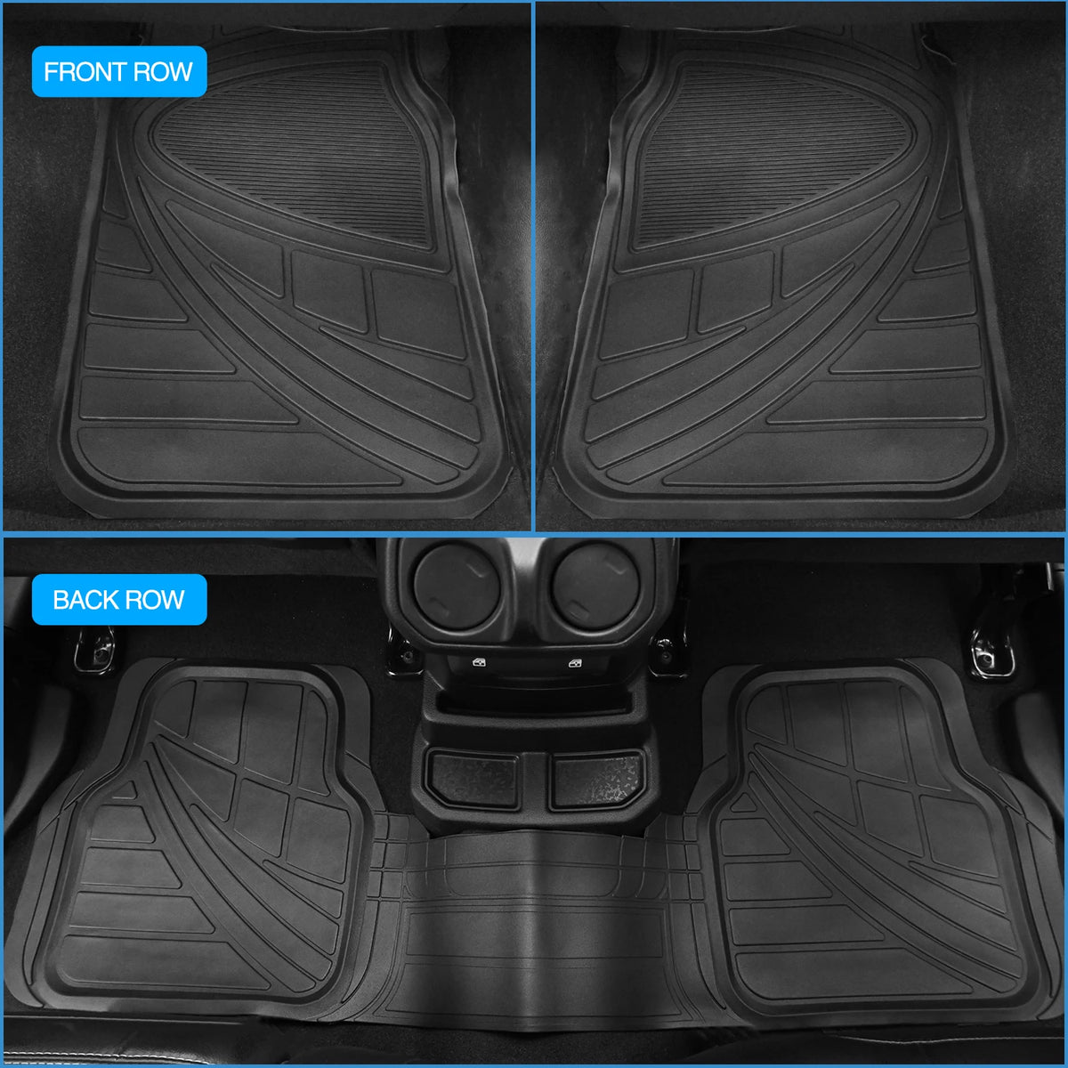 Nilight Universal Trim To Fit PVC Floor Mats All Weather Protection