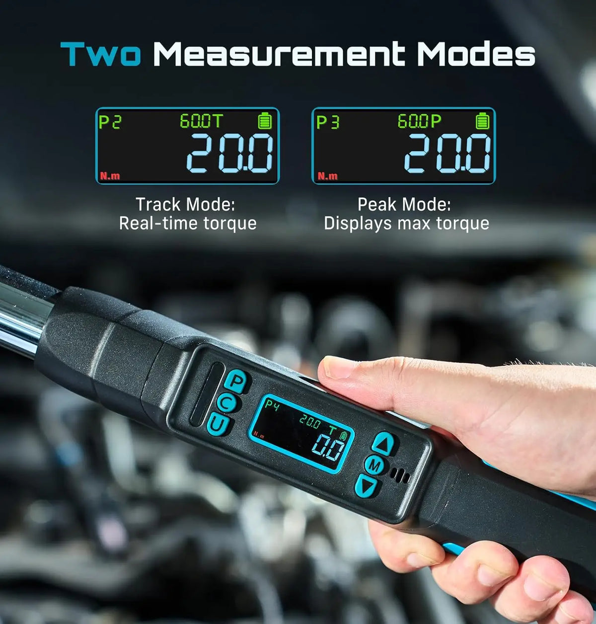 Seesii Digital Torque Wrench With LCD Presets And Dual Alerts