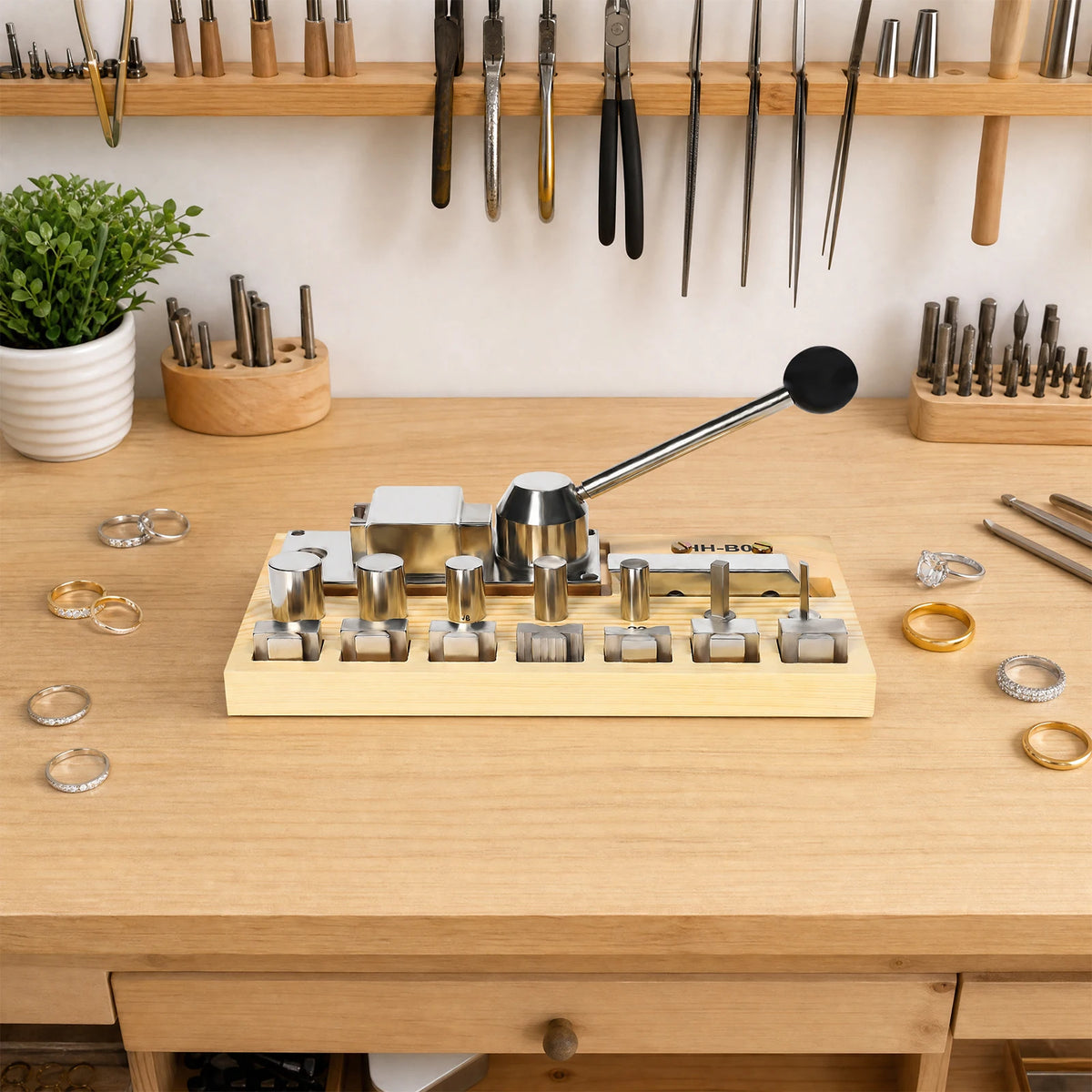 Manual Jewelry Ring Bending Kit for Silver and Copper Craft
