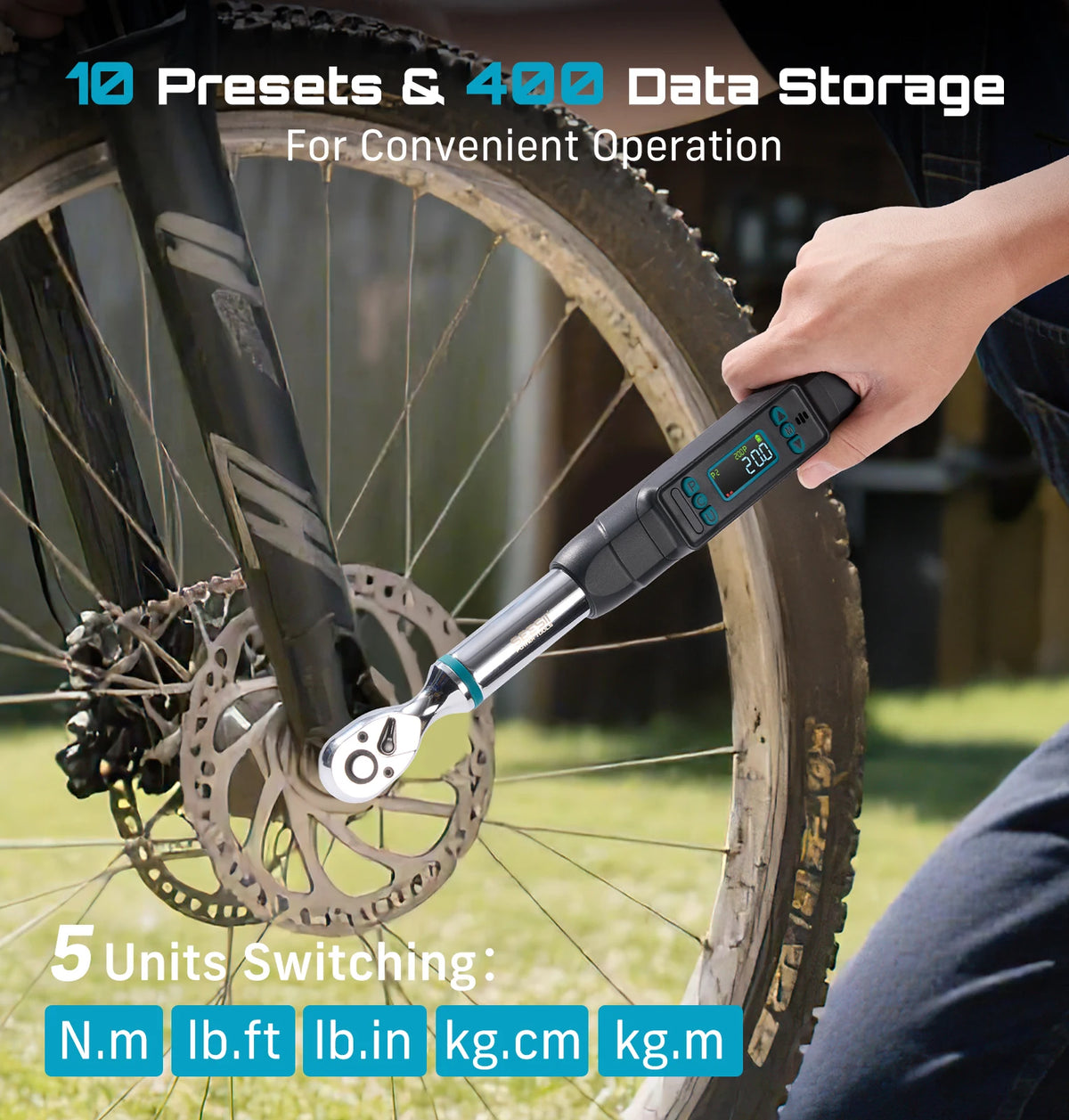Seesii Digital Torque Wrench With LCD Presets And Dual Alerts