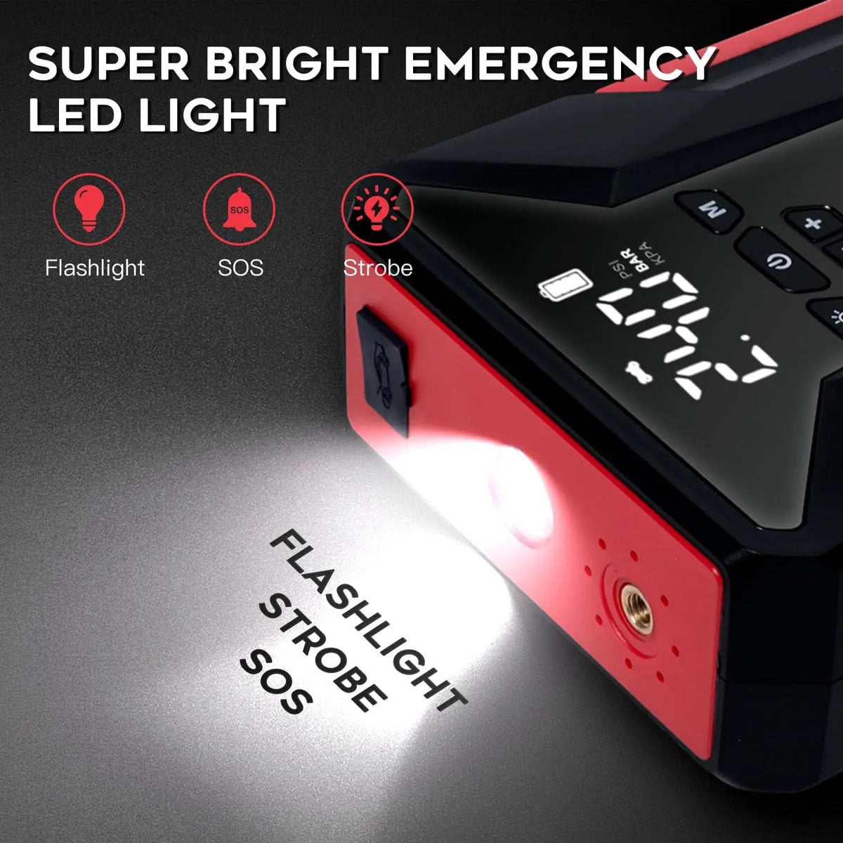 Car Jump Starter With Air Compressor And Battery Charger