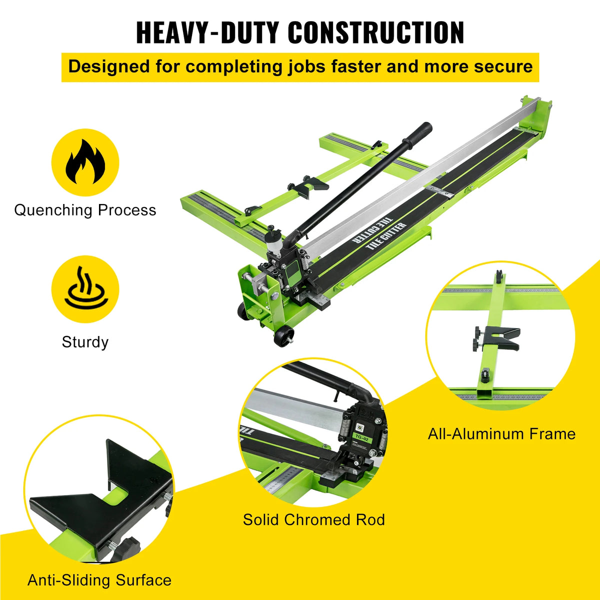 SucceBuy Manual Tile Cutter With Infrared Laser Positioning For Ceramic Tiles