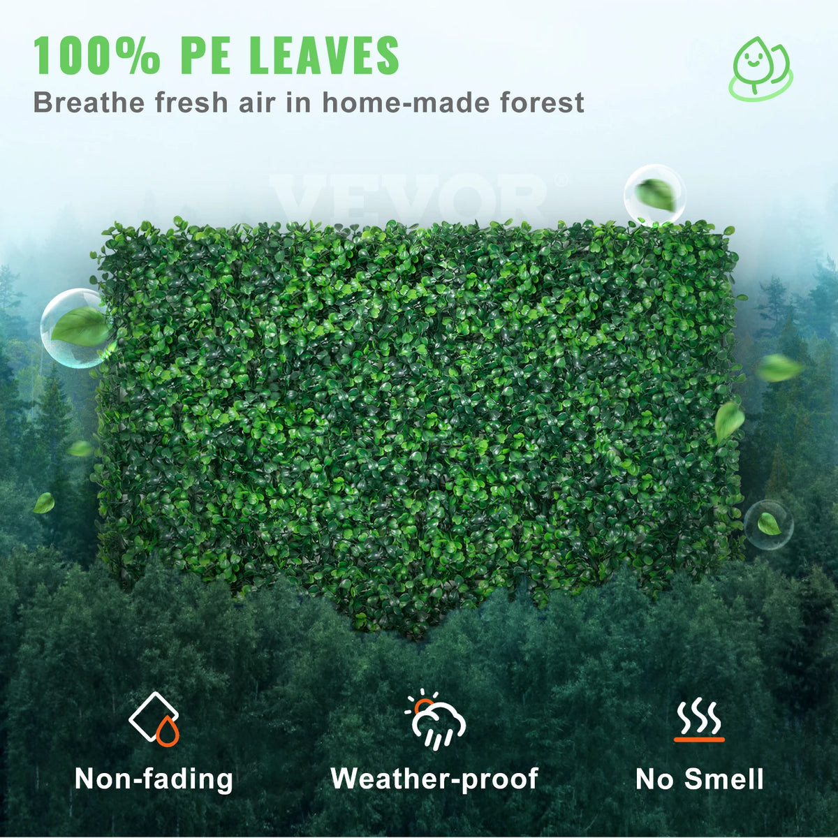 SucceBuy Artificial Boxwood Panel 24pcs 20x20/24x16 in Boxwood Hedge Wall Panels Artificial Grass Backdrop Wall Green Grass