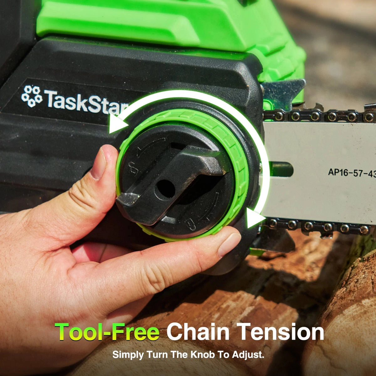 TaskStar 40V Brushless Cordless Chainsaw for Wood Cutting