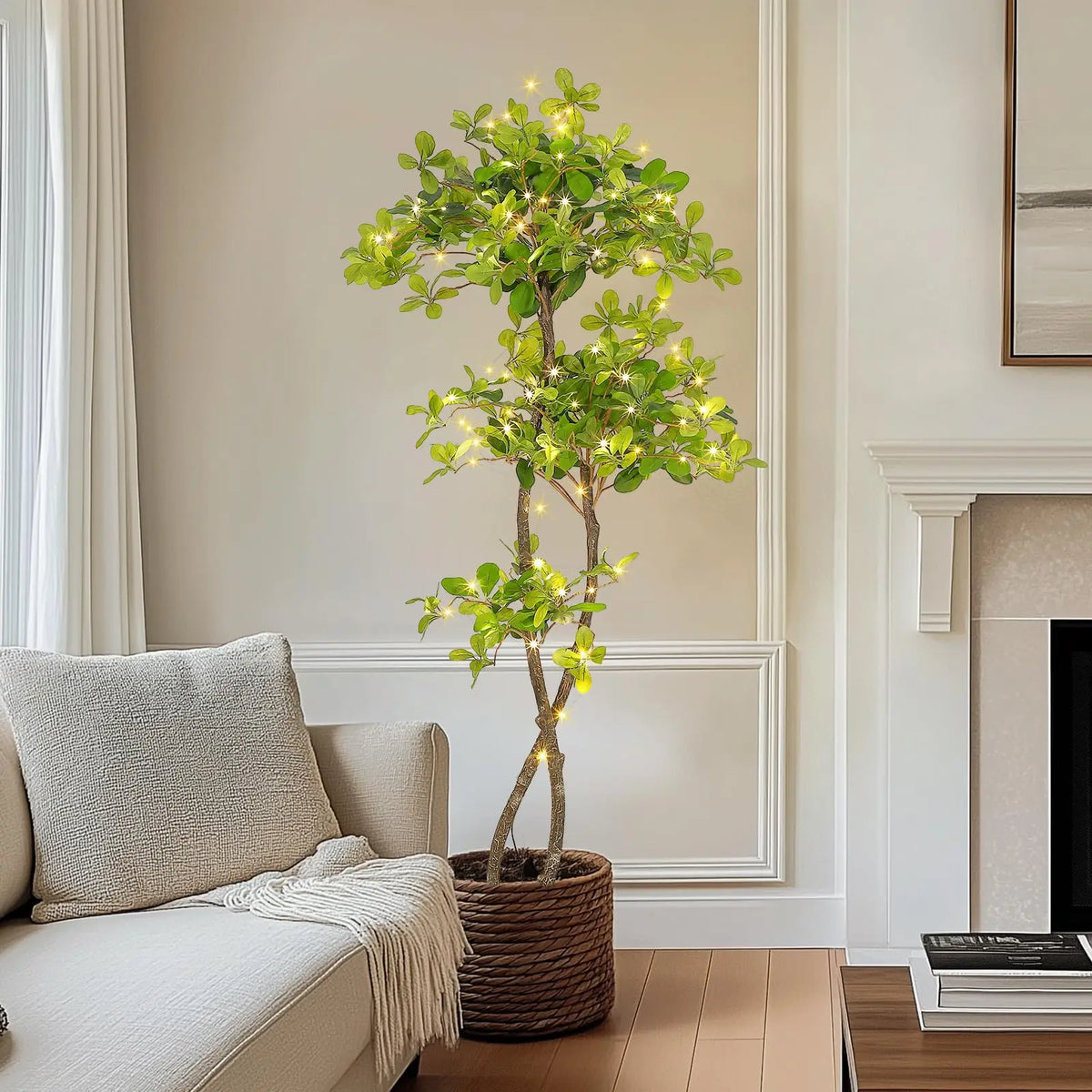Artificial Olive Tree With Fake Olive Trees Indoor Artificial Plant In Plastic Nursery Pot Tall Fake Tree For Home Decor Bedroom Living Room Office Decor