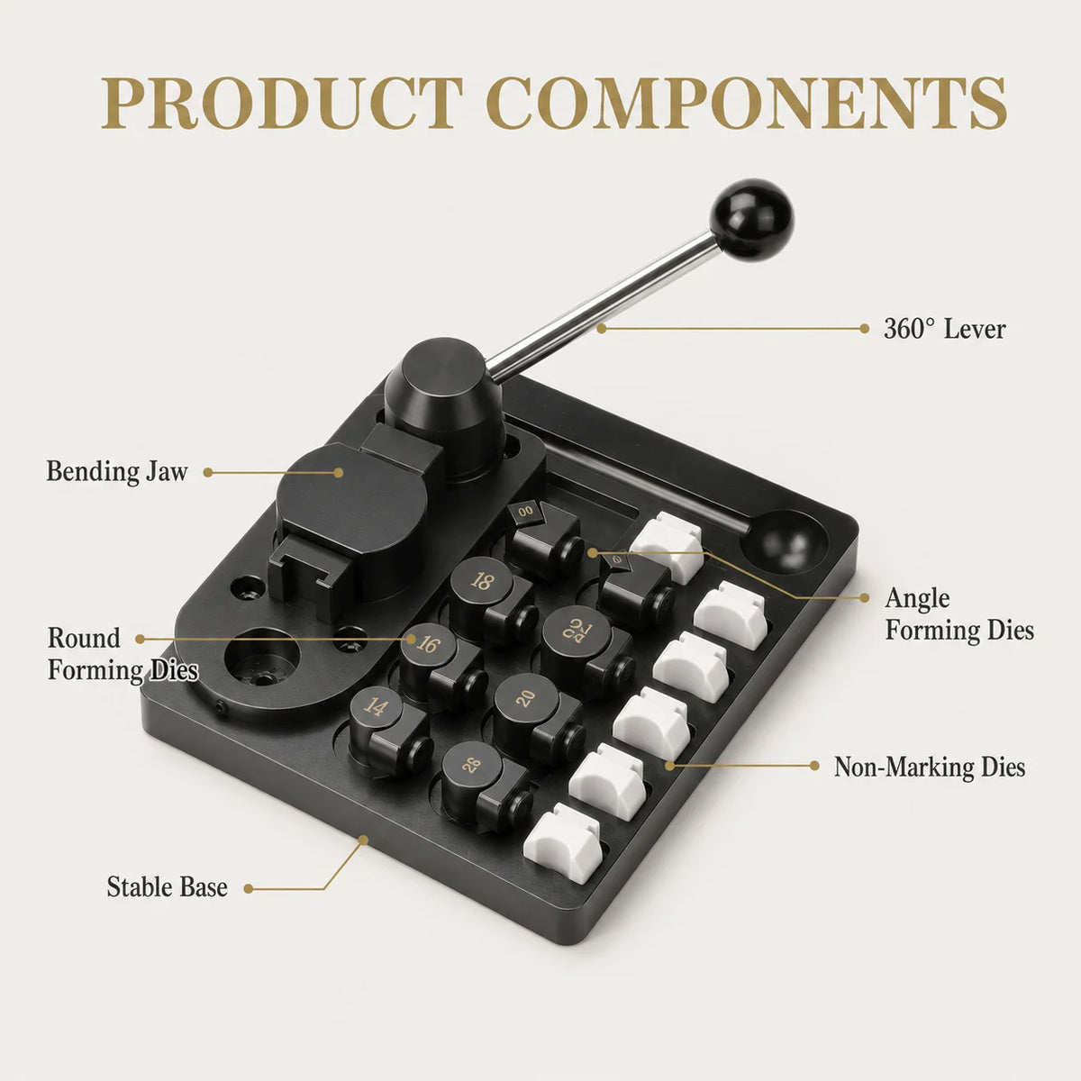 Jewelry Ring Making Tool Kit With Bender And Sizing Gauges