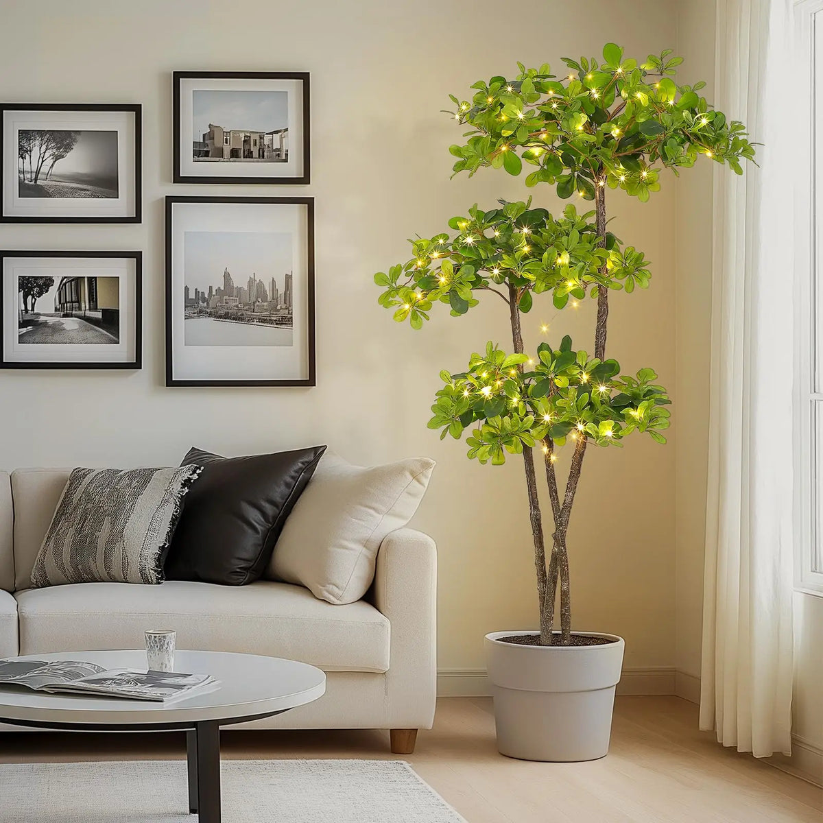 Artificial Olive Tree With Fake Olive Trees Indoor Artificial Plant In Plastic Nursery Pot Tall Fake Tree For Home Decor Bedroom Living Room Office Decor