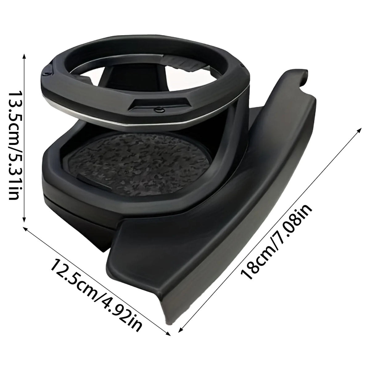 Electroplated Clip On Cup Holder for Pickup Truck Drinks Storage Mount