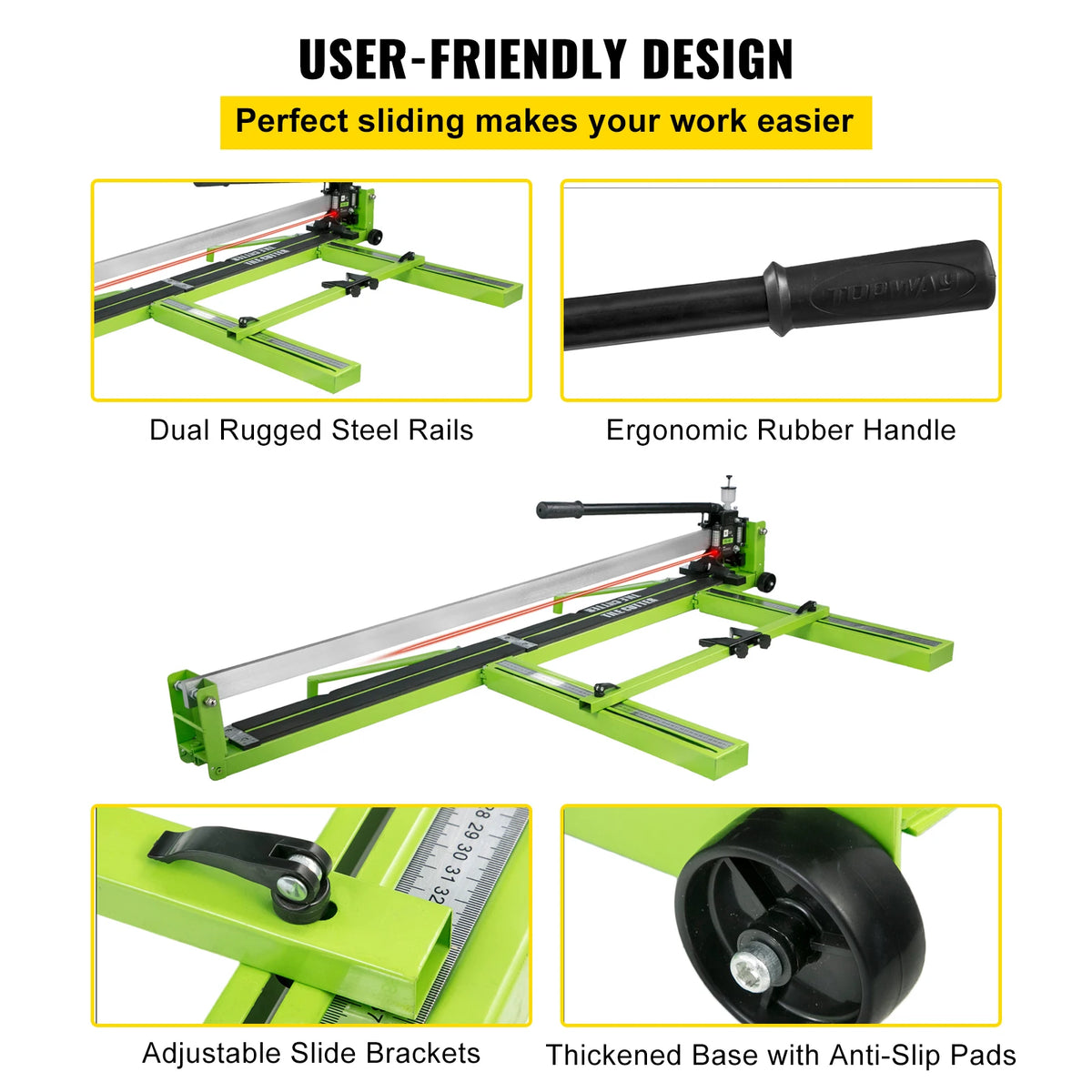 SucceBuy Manual Tile Cutter With Infrared Laser Positioning For Ceramic Tiles