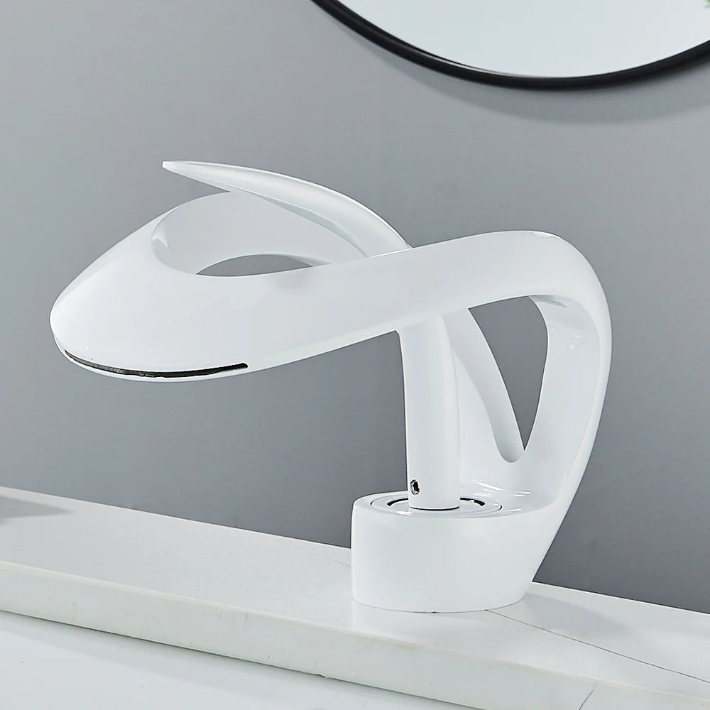 Rozin Luxury Waterfall Basin Faucet Hot And Cold Mixer Tap