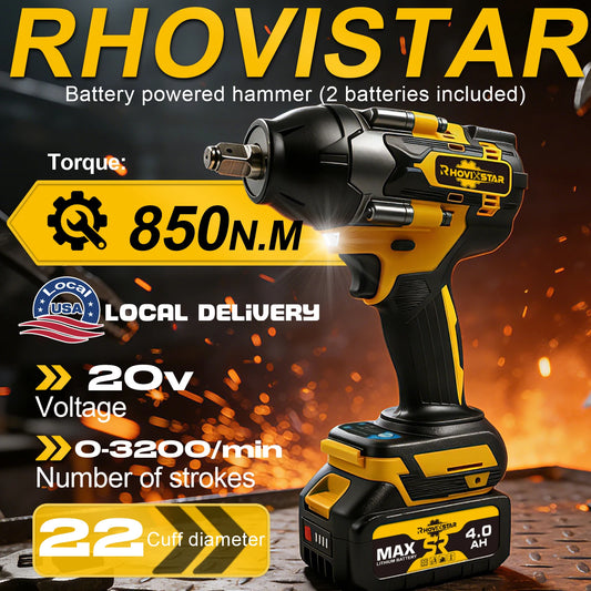 RhovixStar Brushless Cordless Impact Wrench With Variable Speed