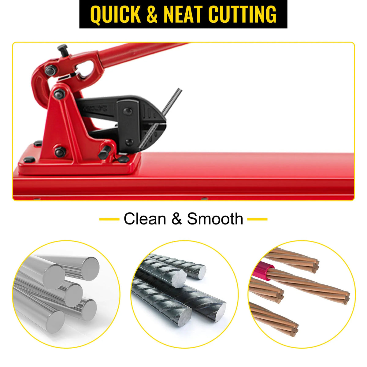 SucceBuy Hand Swager Tool for Wire Rope Crimping and Cutting