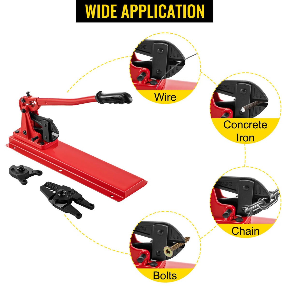 SucceBuy Hand Swager Tool for Wire Rope Crimping and Cutting