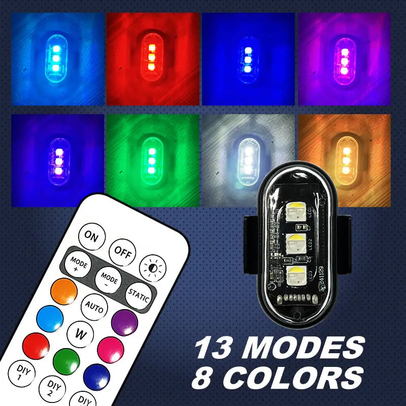 RGB LED Remote Control Ambient Lights for Vehicles and Rooms