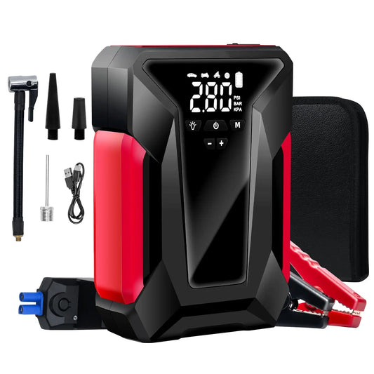Car Jump Starter With Air Compressor And Battery Charger