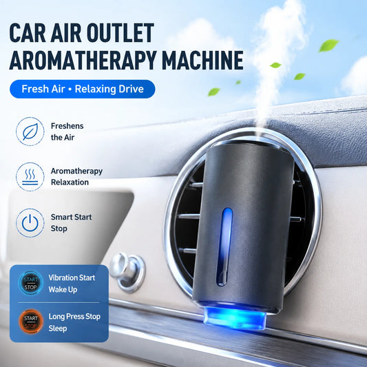 Smart Car Air Vent Aromatherapy Diffuser With Sonic Sprayer