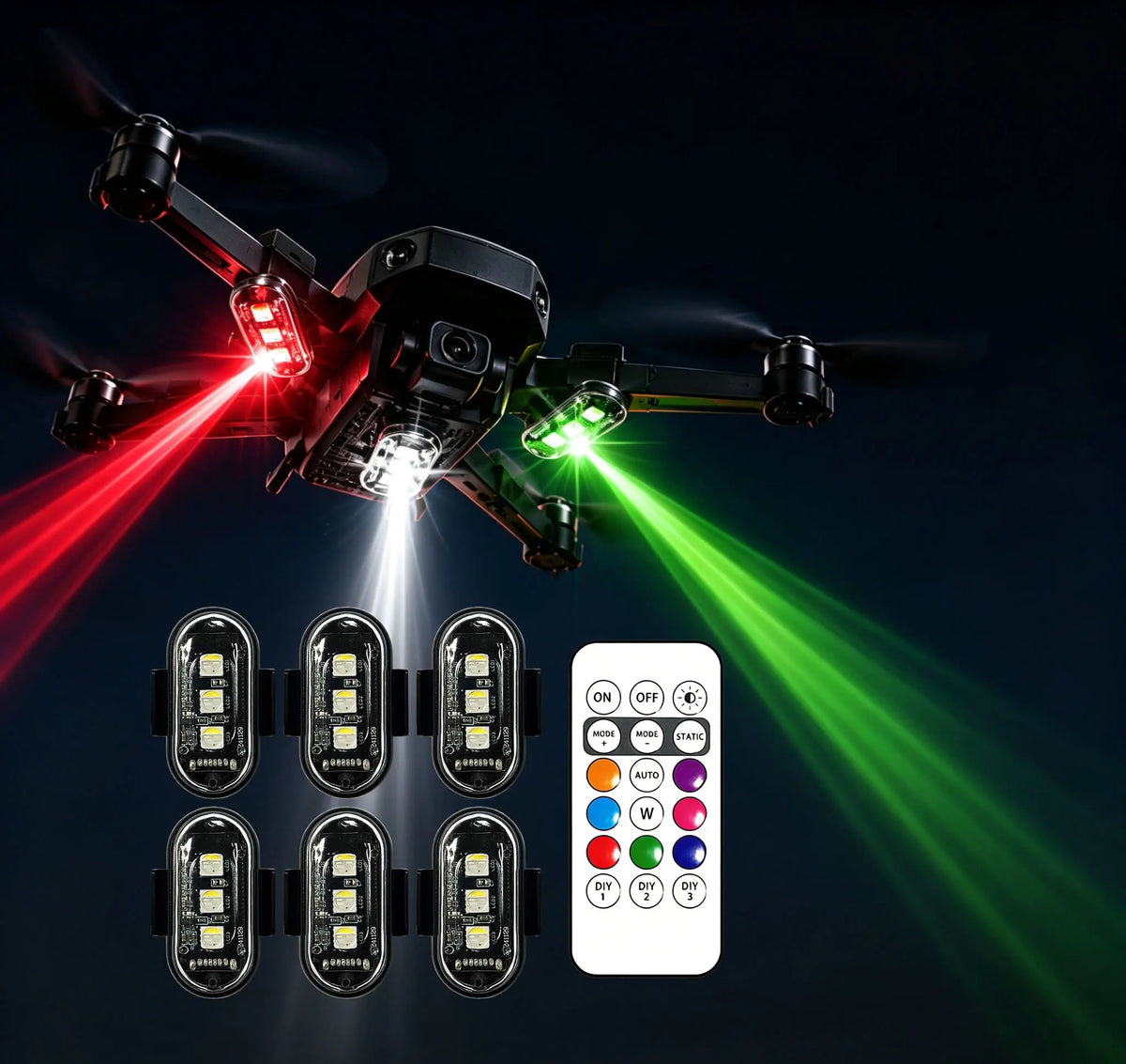 RGB LED Remote Control Ambient Lights for Vehicles and Rooms