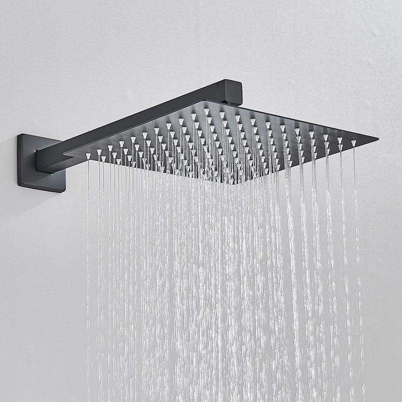 Quyanre Concealed Digital Rainfall Shower System With Tub Spout