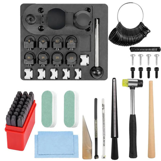 Jewelry Ring Making Tool Kit With Bender And Sizing Gauges
