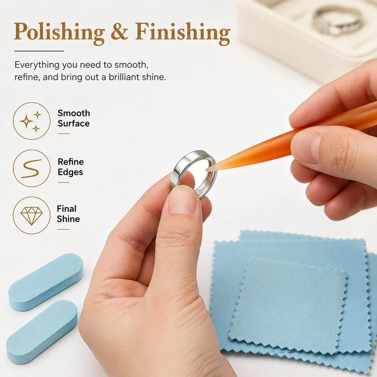 Jewelry Ring Making Tool Kit With Bender And Sizing Gauges