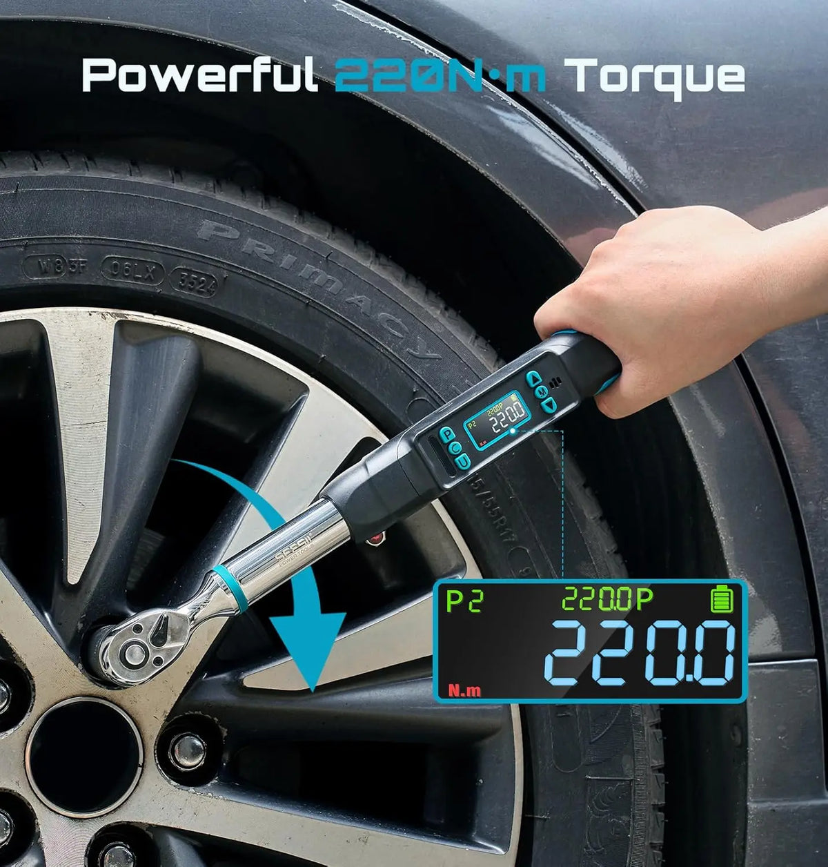 Seesii Digital Torque Wrench With LCD Presets And Dual Alerts