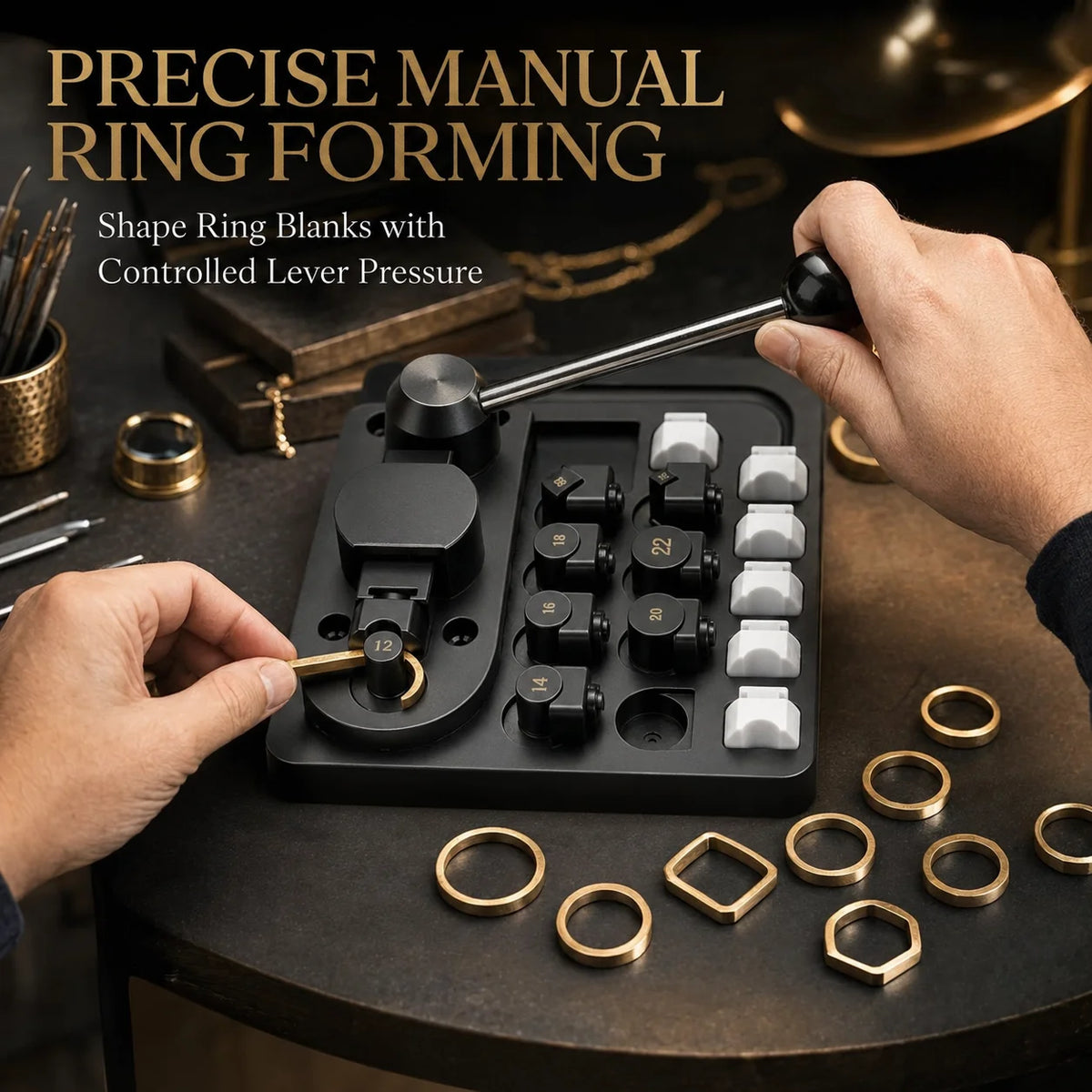 Jewelry Ring Making Tool Kit With Bender And Sizing Gauges