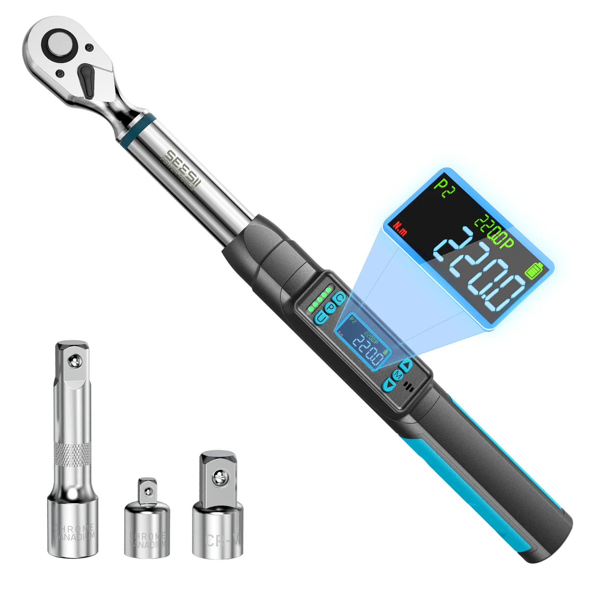 Seesii Digital Torque Wrench With LCD Presets And Dual Alerts